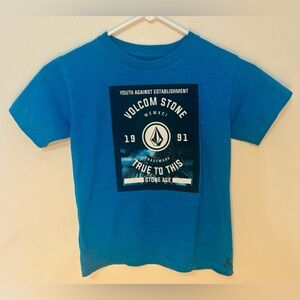 Volcom Kids Graphic boy Tee color blue Size M (5/6) Cool Design